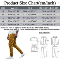 Muške cjelogodišnje casual hlače, jednobojne hlače s džepovima s patentnim zatvaračem, modni kombinezoni, džepovi