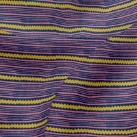 Jednobojna viskozna Pletena tkanina s prugastim blokovskim printom za rukotvorine širine inča