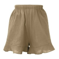 CacomMark Pi Time i Tru Women Shorts Clearment Womens Plus Size povremeni elastični džep struka Labavi čvrste