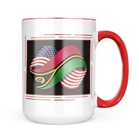 Neonblond Friendship Flags USA i VANUATU SHOPG Poklon za ljubitelje čaja za kavu