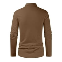 Muška ljetna ležerna polo majica u boji u boji, široka, brzosušeća, retro majica za golf s izrezom i reverom u