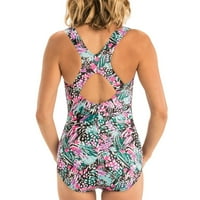 Ženski kupaći kostim s konzervativnim printom u stilu A-liste u stilu A-liste, veličina 22