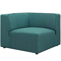 Sekcijska sofa od presvlaka od tkanine u tirkiznoj boji