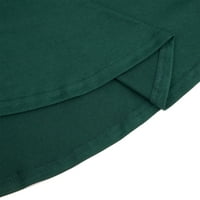 Chama plus size dugačke majice za rukave Raglan rukave za žene casual u boji blok bluza protočni tunični vrhovi