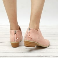 Retro ženske ravne cipele casual čizme Plus size cipele s dvostrukim patentnim zatvaračem