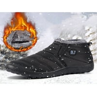 Muške tople Ležerne cipele plišane podstavljene čizme za snijeg muške neklizajuće ravne cipele za hladno vrijeme
