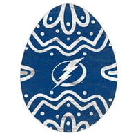 Natpis Lightning u zaljevu Tampa s izrezom uskršnjeg jaja od 12 inča
