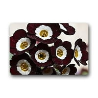 Winhome Prekrasna burgundska cvjetna prostirki za podne prostirke na otvorenom unutarnji vratar Veličina 23,6x