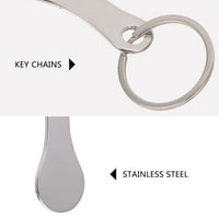 Prijenosni privjesci za ključeve od nehrđajućeg čelika tokeni za kolica za kupnju poklon pribor