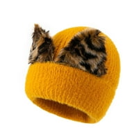 Aueoeo pletena kapica za odrasle pleteni šešir jesen i zimske muške i ženske sportske vunene vunene pletene šešire