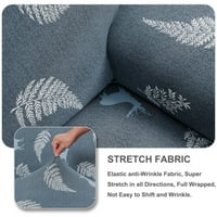 Jedinstvene ponude s 1 komadom suvremenog lišća Stretch Loveseat Sofa naslovnica, siva