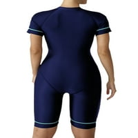 Ženski kupaći kostim za surfanje, sportski kupaći kostim s patentnim zatvaračem sprijeda, zaštita od osipa, vruća