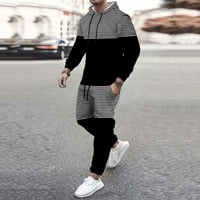Muška jesen / zima modna odjeća za slobodno vrijeme i sport, prošivena u kontrastnoj boji s džepom, vuneni džemper