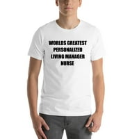 Najbolja personalizirana pamučna majica kratkih rukava na svijetu za medicinsku sestru menadžera života Iz e-pošte