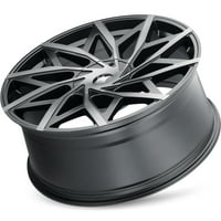 Mazzi Big Easy- 20X8, 5X108, 5X114. 35-inčni 72,6 ccm mat crna s tamnom nijansom