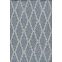 Vanjski tepih 8' 10' u geometrijskoj plavoj boji
