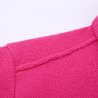 Modni pulover jednobojne košulje s patentnim zatvaračem jesenska dukserica dugih rukava s odbijenim ovratnikom