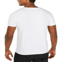 Muška majica s okruglim vratom s kratkim rukavima bijela majica s kratkim rukavima