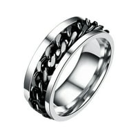 prstenovi od nehrđajućeg čelika za muškarce i žene, otvarač za boce s rotirajućim lancem, set prstenova od titana,