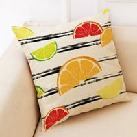 Citrusi-voće grejpa, limuna, naranče crvene boje-Mekana platnena jastučnica za ukrasnu spavaću sobu, dnevni boravak,