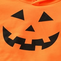 Malini Kidsboy Girl Halloween trenirka od bundeve dukseva dugih rukava kapuljača majice majice vrhovi jesena odjeća