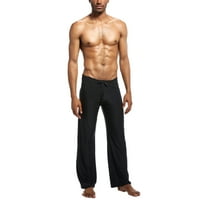 Muške Duge hlače od ledene svile, koketne široke joga trenirke, pidžama hlače