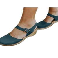 Daeful dame sandale s petom zatvorene haljine sa sandalom sandala s nožnim prstima Podesivi trak za gležanj hodajući