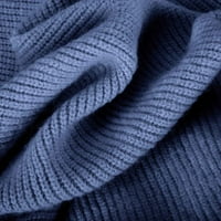 Ženski kardigan s otvorenim prednjim dijelom ležerni široki kardigan u jednobojnom pletenju džemperi s dugim rukavima