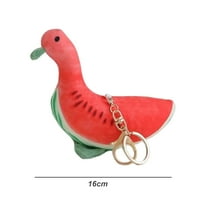 patka privjesak za ključeve crtani lubenica dinja voće patka plišani Ukrasi Slatka Plišana igračka lutka ruksak
