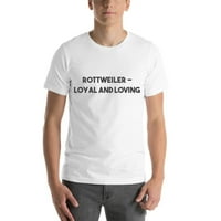 Rotvajler-odana i puna ljubavi odvažna pamučna majica kratkih rukava iz