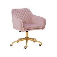 LINON ABRAM stolica zadataka s podesivom visinom i okretnim, lb. kapacitetom, ružičastom i zlatom