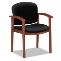 Pozivnica serija serija Wood gostujuća stolica, Henna Cherry Solid Black
