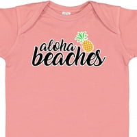 Inktastična havajska ananasa aloha plaže Poklon dječak ili djevojački bodi