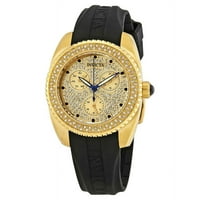 Ženski satovi od 28485 dolara sa zlatnim brojčanikom i crnim silikonom