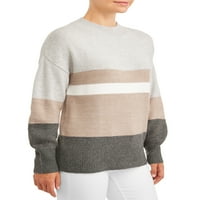 Ženski pulover od tunike s imitacijom vrata u donjem dijelu