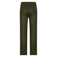 Muške hlače po mjeri, klasični kroj, jednobojni proizvod, patentni zatvarač i gumbi, elastični pojas, ravne hlače,