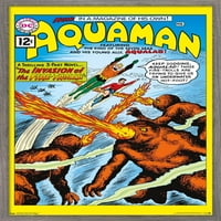 Stripovi-Akvaman-invazija vatrenih trolova zidni plakat, uokviren 14.725 22.375