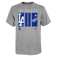 Omladinska siva majica s logotipom Los Angeles Dodgers
