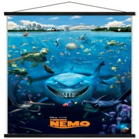 Zidni plakat pronalaženje Nemo s drvenim magnetskim okvirom, 22.37534