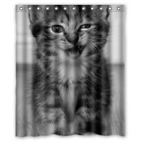 Kupaonska zavjesa za tuširanje slatka mačka od poliesterske tkanine ukrasna zavjesa veličine