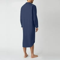 Muška ljetna košulja, Muslimanska Muška spavaćica s dugim rukavima, jednobojna muška majica s dugim rukavima,