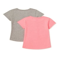 Grafičke majice za djevojčice trol, 2 pakiranja, veličine 4-16