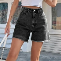 Jean kratke hlače za žene traper povremeni ljetni rastezljivi jean kratke hlače Junior Bermuda casual srednjeg