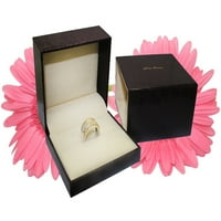 Dijamantni zaručnički prsten od 1. 18K bijelo zlato osvijetljeno ružičasto zlato