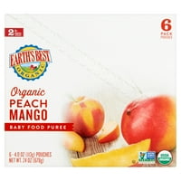 Najbolja organska dječja hrana za bebe na Zemlji, breskva-mango, u vrećicama od unče