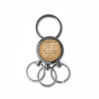 Hope navodi pogrešku Art Deco Moda od nehrđajućeg čelika metalni držač za ključeve lanac prsten privjesak za ključeve