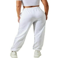 Ženske casual trenirke u donjem rublju, Duge hlače s kratkim hlačama za ples na vezicama, sportske široke hlače