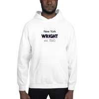 3xl Tri Color Wright New York Hoodie Pulover Twertishirt pomoću nedefiniranih poklona