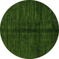 Moderni tepisi za sobe s okruglim presjekom u apstraktnoj zelenoj boji, promjera 5 inča
