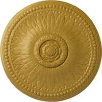 Stropni medaljon od 1 do 8 do 3 4, ručno oslikan duginim zlatom